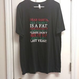 🩷Bella Canvas, Women's XL Funny Saying Christmas Tshirt. Black